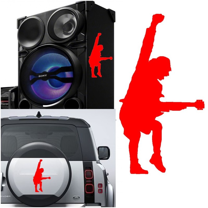 Angus Young, pegatina de vinilo versión v2