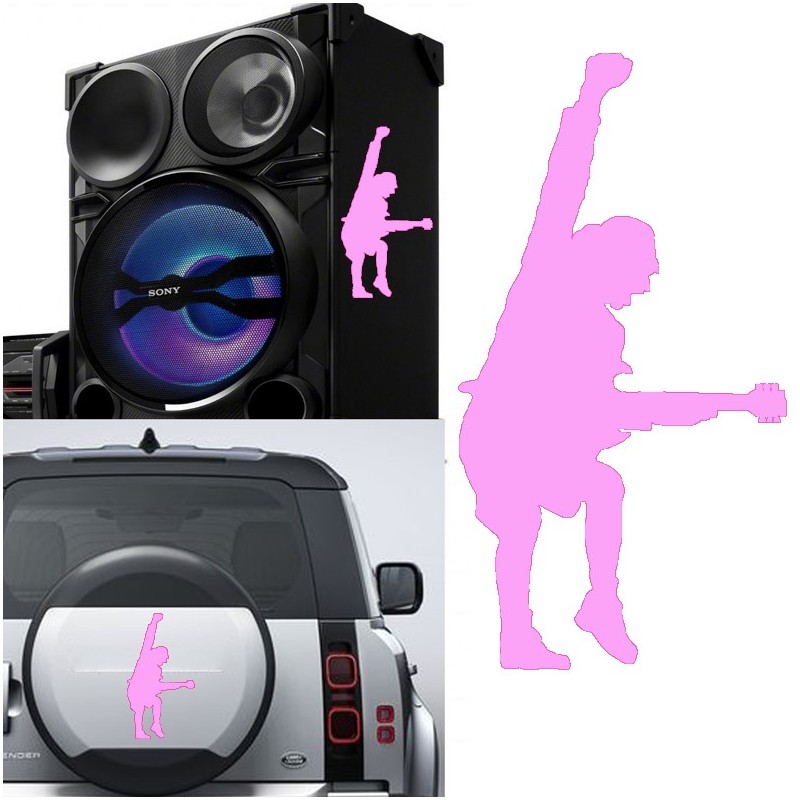 Angus Young, pegatina de vinilo versión v2