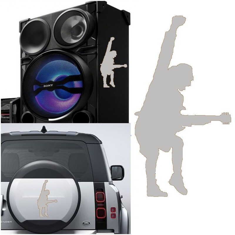 Angus Young, pegatina de vinilo versión v2
