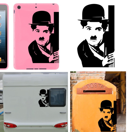Charlot, pegatina de vinilo chaplin versión v2