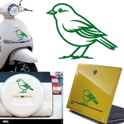 Gorrión, versión v2, pegatina de vinilo