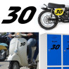 Numero 30 racing, pegatina de vinilo