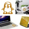 Linux, versión monocolor, pegatina de vinilo
