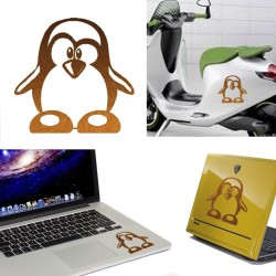 Linux, versión monocolor, pegatina de vinilo