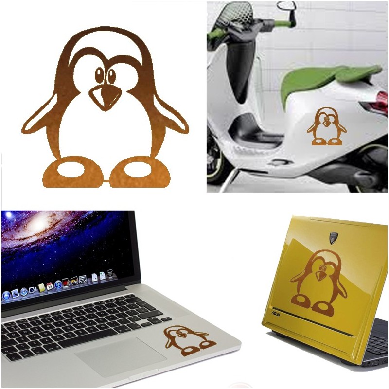 Linux, versión monocolor, pegatina de vinilo
