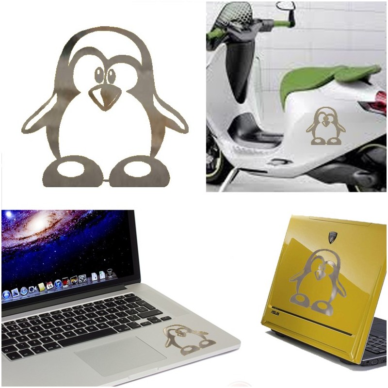 Linux, versión monocolor, pegatina de vinilo