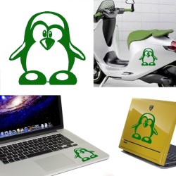 Linux, versión monocolor, pegatina de vinilo