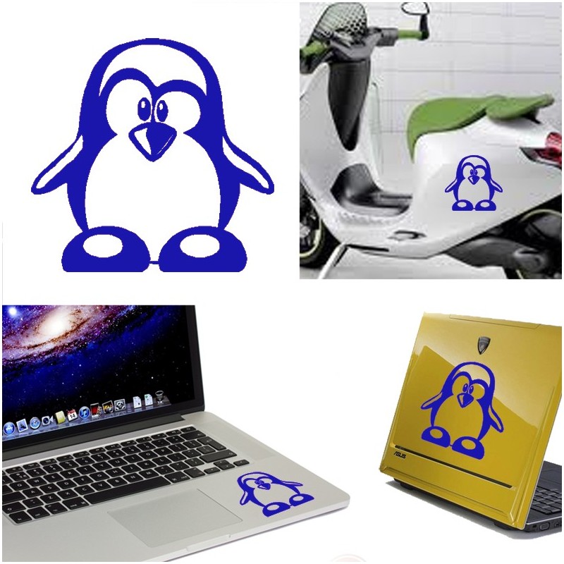 Linux, versión monocolor, pegatina de vinilo