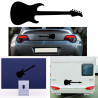 Guitarra v1, pegatina de vinilo