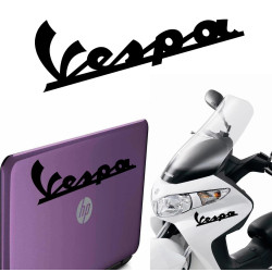 Vespa texto, pegatina de vinilo