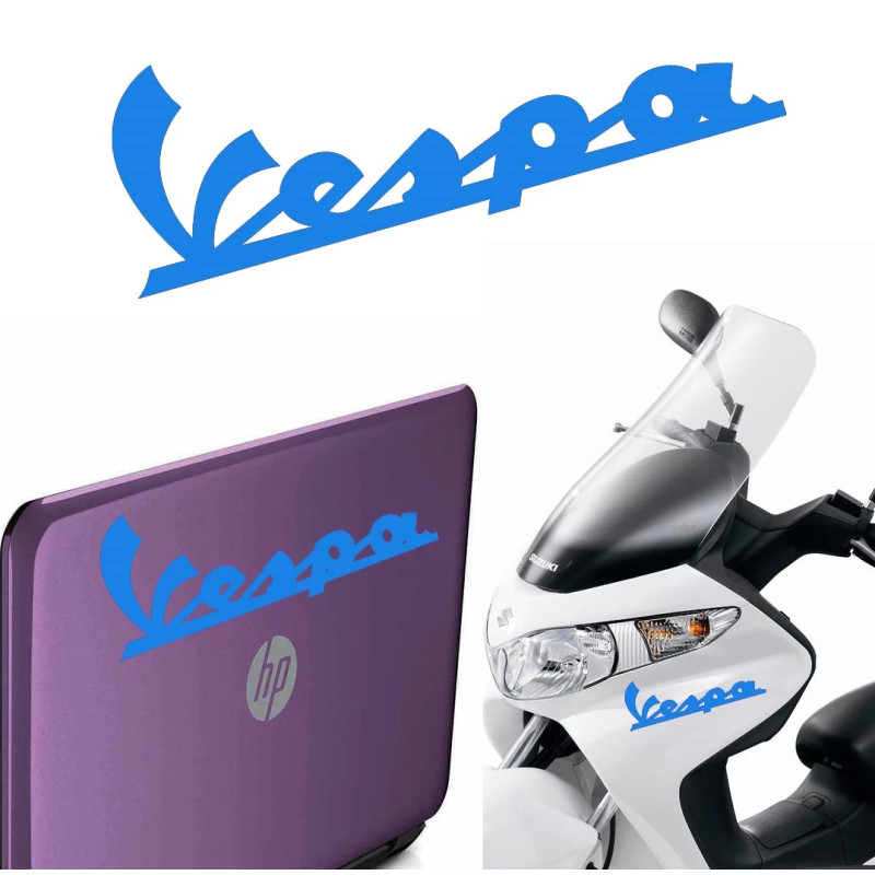 Vespa texto, pegatina de vinilo