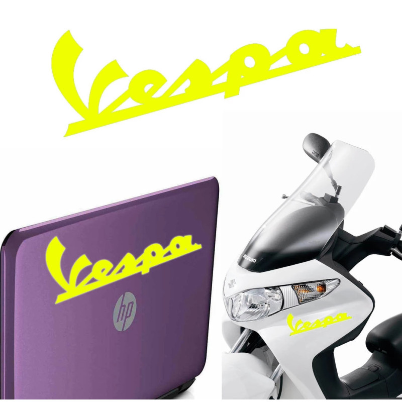 Vespa texto, pegatina de vinilo