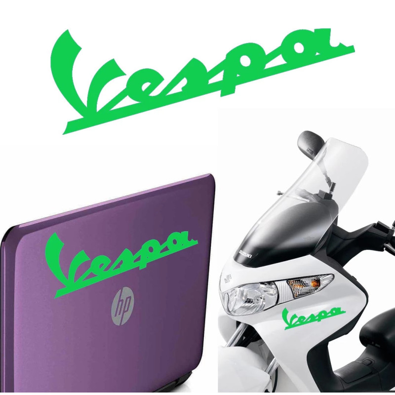 Vespa texto, pegatina de vinilo