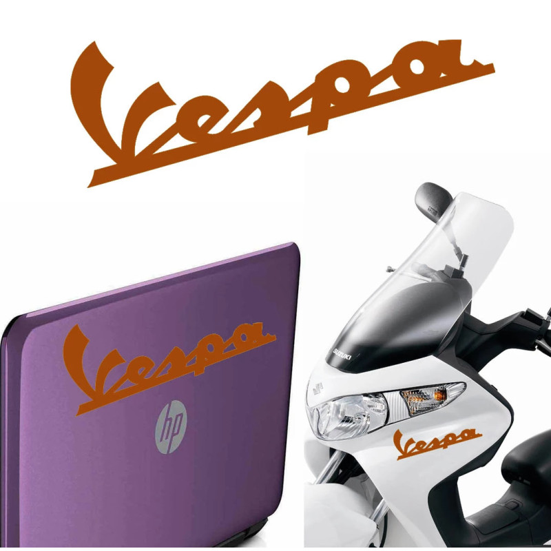 Vespa texto, pegatina de vinilo
