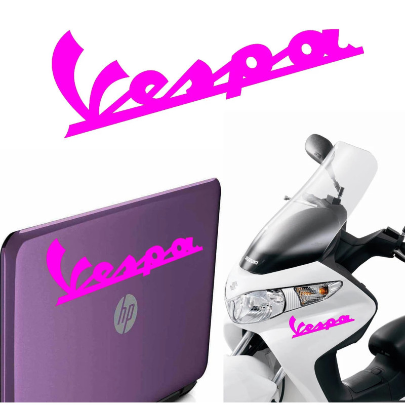 Vespa texto, pegatina de vinilo