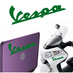 Vespa texto, pegatina de vinilo