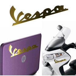 Vespa texto, pegatina de vinilo