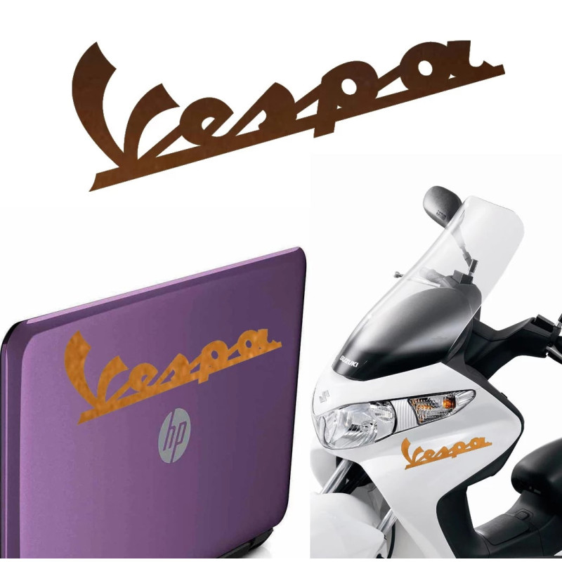 Vespa texto, pegatina de vinilo