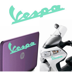 Vespa texto, pegatina de vinilo