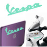 Vespa texto, pegatina de vinilo