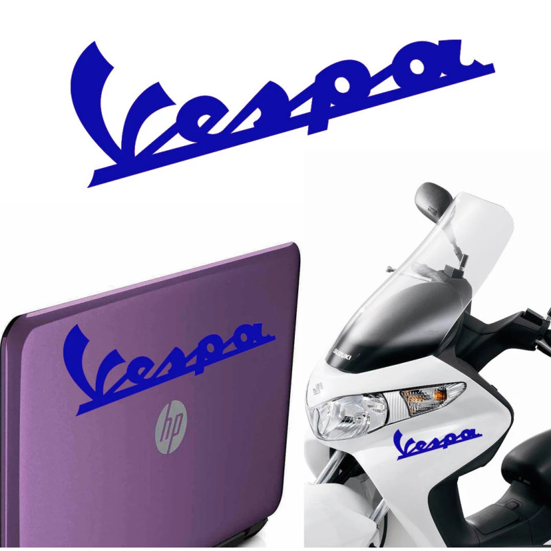 Vespa texto, pegatina de vinilo