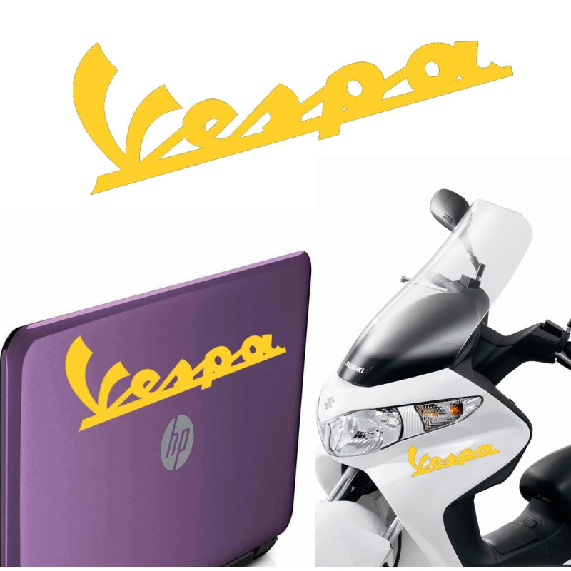 Vespa texto, pegatina de vinilo