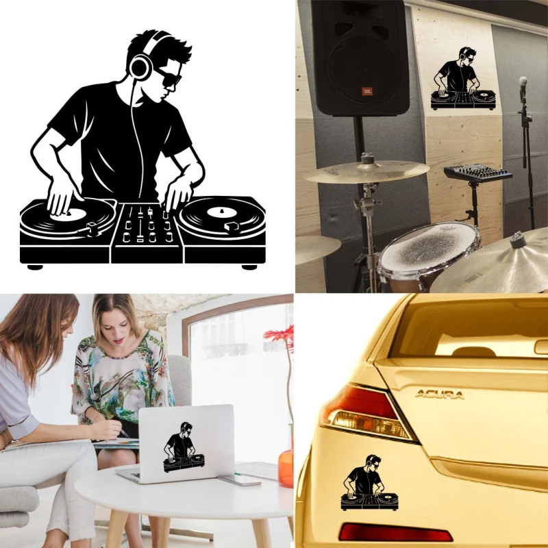 Disc Jockey version 3, pegatina de vinilo