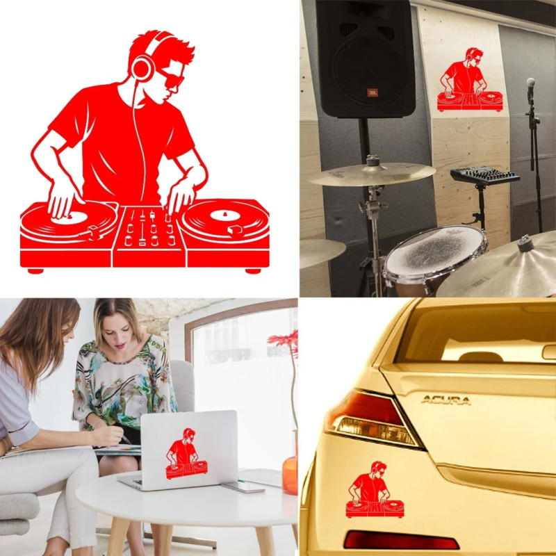 Disc Jockey version 3, pegatina de vinilo
