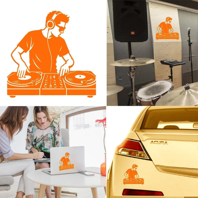 Disc Jockey version 3, pegatina de vinilo