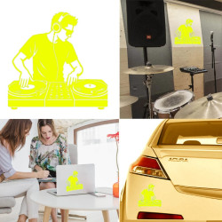 Disc Jockey version 3, pegatina de vinilo