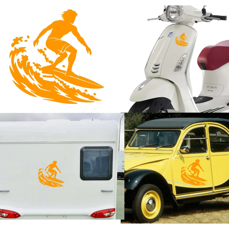 Surf version 2, pegatina de vinilo