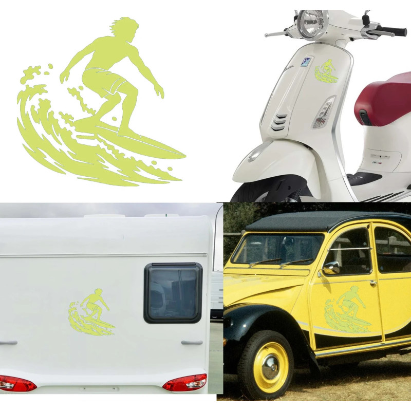 Surf version 2, pegatina de vinilo