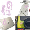 Pony, pegatina de vinilo adhesivo (caballo pequeño)
