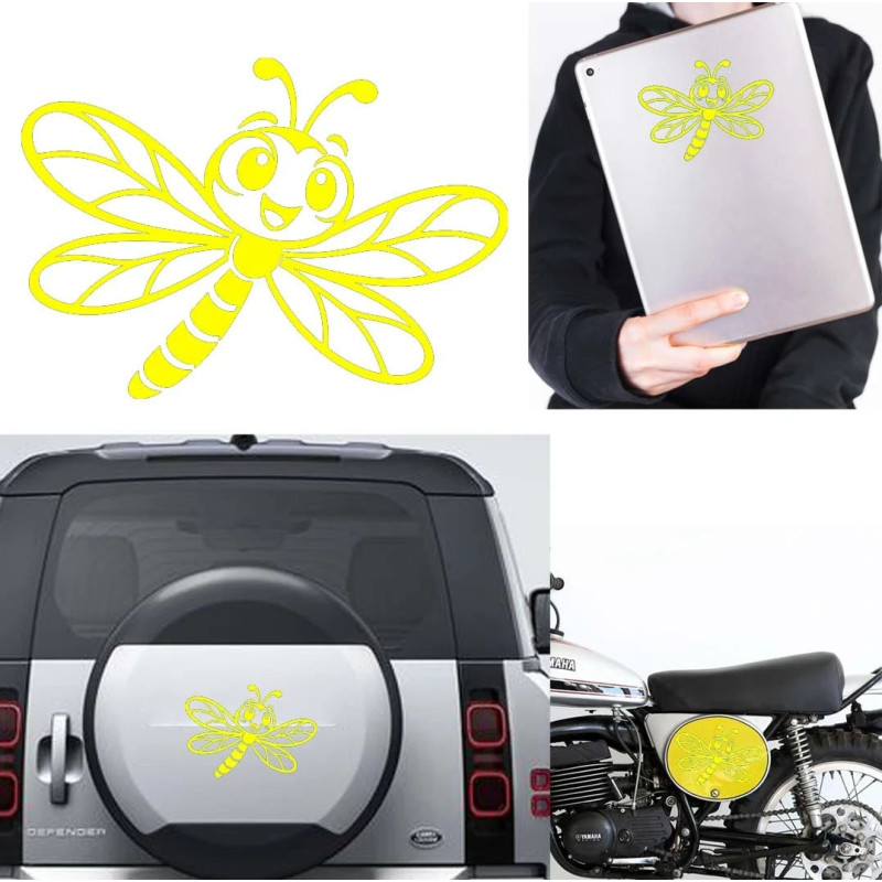 Libélula, Pegatina de vinilo