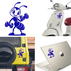 Hormiga Gym, Pegatina vinilo Hormiga gimnasio