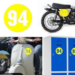 Numero 94 versión via, pegatina de vinilo