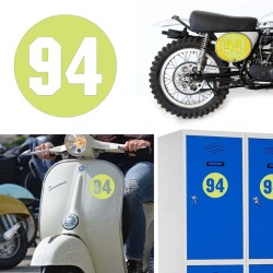 Numero 94 versión via, pegatina de vinilo