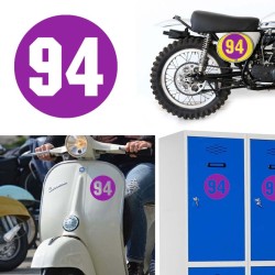 Numero 94 versión via, pegatina de vinilo