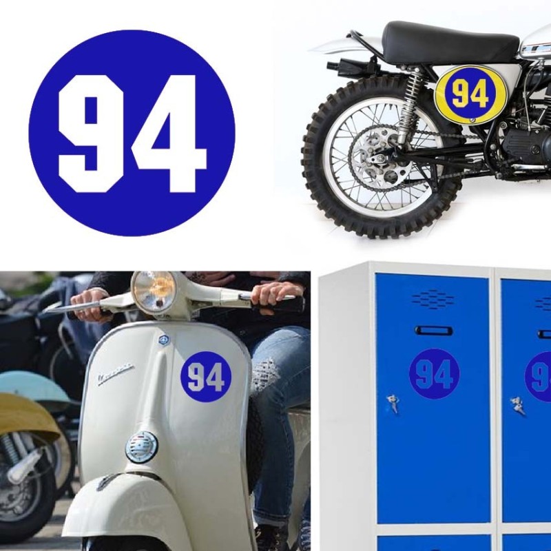 Numero 94 versión via, pegatina de vinilo