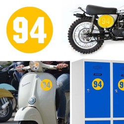 Numero 94 versión via, pegatina de vinilo