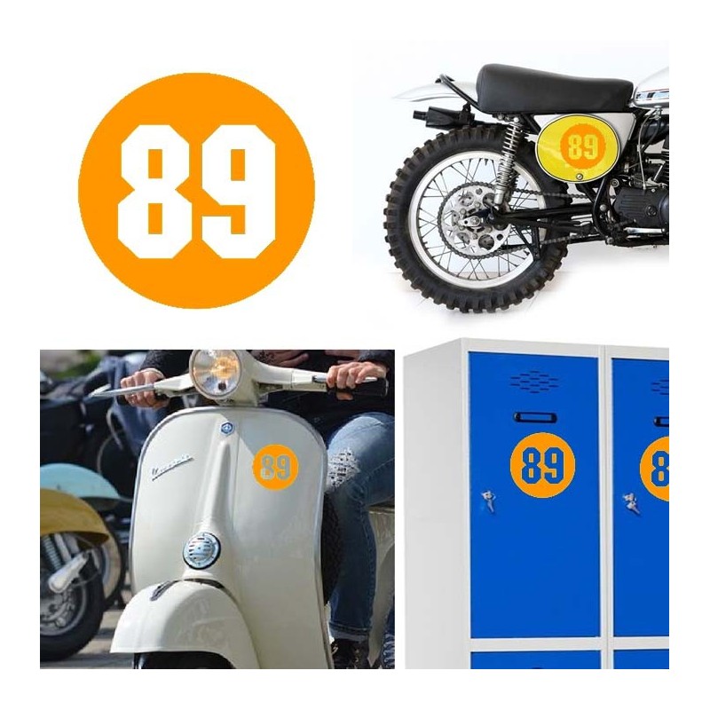 Numero 89 versión via, pegatina de vinilo