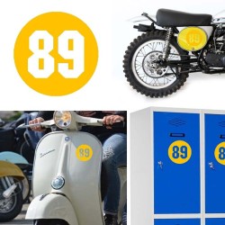 Numero 89 versión via, pegatina de vinilo
