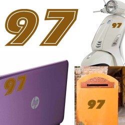 Numero 97 versión eras, pegatina de vinilo