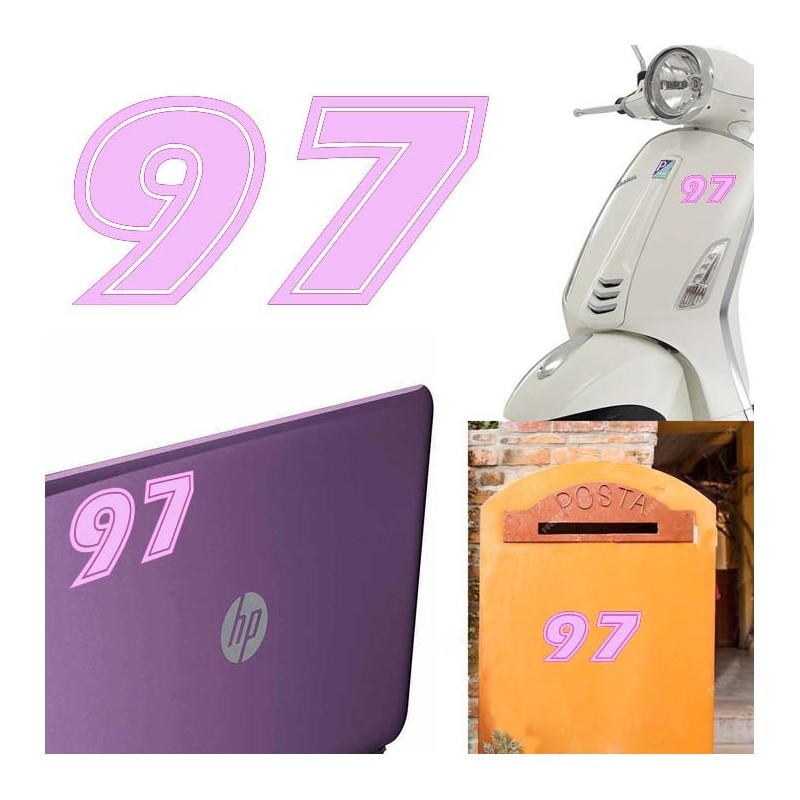 Numero 97 versión eras, pegatina de vinilo