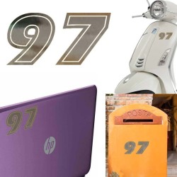 Numero 97 versión eras, pegatina de vinilo