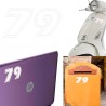 Numero 79 versión eras, pegatina de vinilo