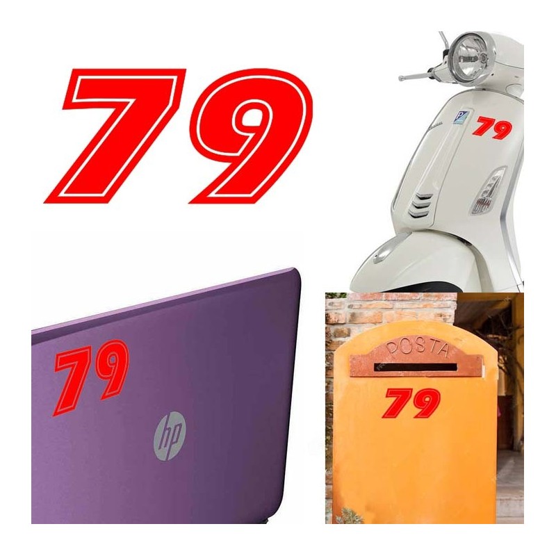 Numero 79 versión eras, pegatina de vinilo