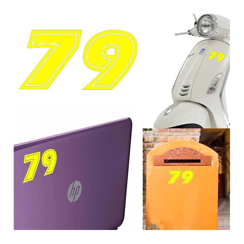 Numero 79 versión eras, pegatina de vinilo