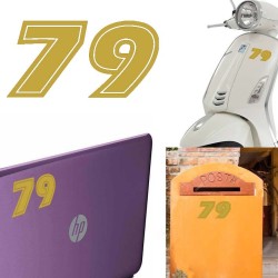 Numero 79 versión eras, pegatina de vinilo