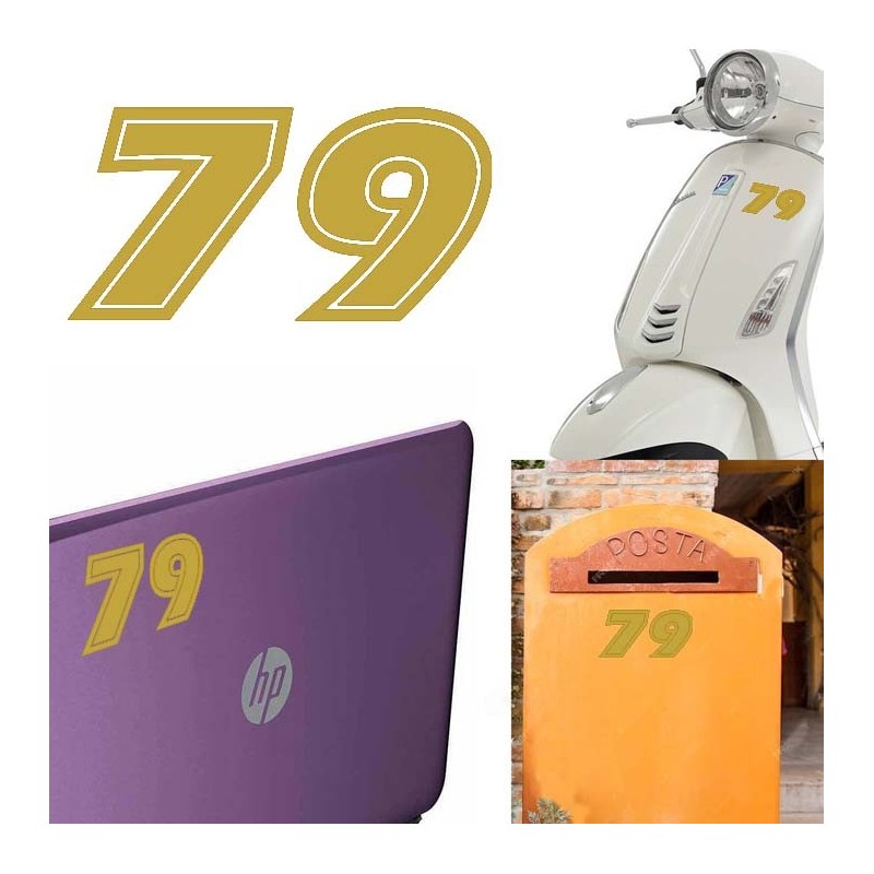 Numero 79 versión eras, pegatina de vinilo